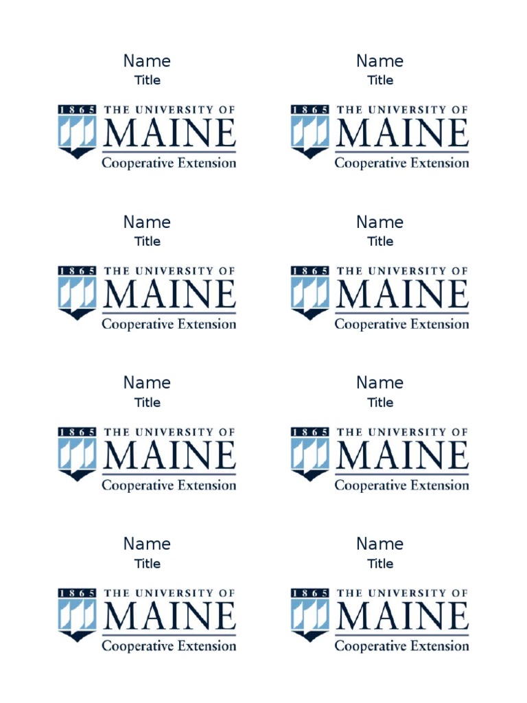 Name Tag Template 26 | PDF