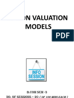 Option Valuation Models