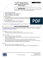 Carrier Edesign Software Hourly Analysis Program 5.10 Release Sheet