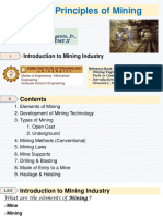 EM 311 Principles of Mining