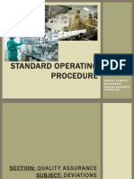Standard Operating Procedure: Manalo, Alyssa A. Bs-Pharmacy Angeles University Foundation