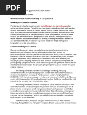55 Pembangunan Lestari Pdf
