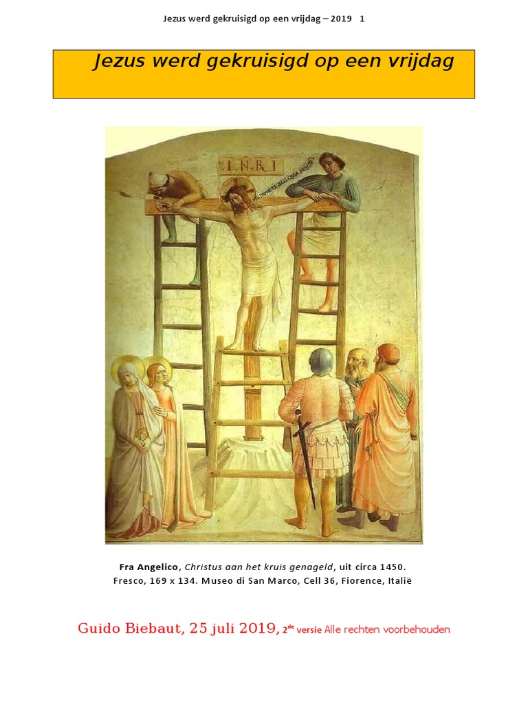 Jezus Werd Gekruisigd Op Een Vrijdag 2019