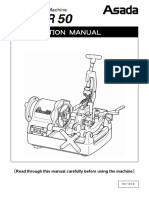 Pipe Threading Machine: Read through this manual carefully before using the machine〕