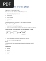 Architecture of Data Stage: Repository:-/ Work Area / Project