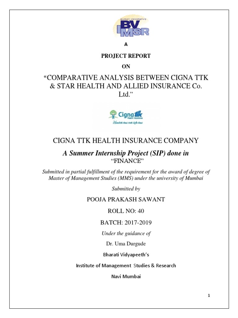 Cigna TTK vs Star Health Insurance Analysis | PDF | Health Maintenance ...