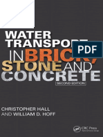 Water Transport in Brick, Stone and Concrete-CRC Press (2002)