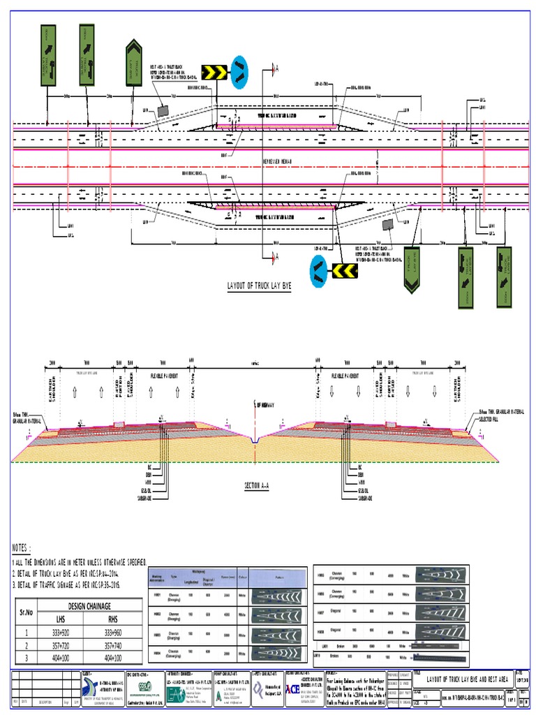 Truck Layby Design and Layout Details | PDF | Industrial Engineering ...