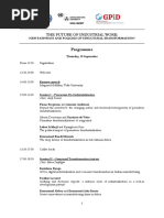 Vienna 2019 Workshop Programme 