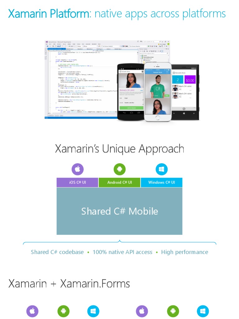 Xamarin Platform Overview and Features | PDF