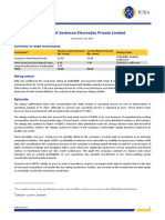 D&H Secheron Electrodes Private Limited: Summary of Rated Instruments