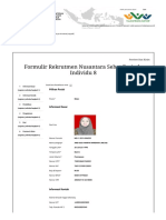 Formulir Rekrutmen Nusantara Sehat Periode Individu 8: Pilihan Posisi