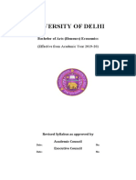 Du BA Ecohons Syllabus