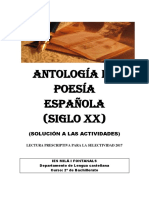 Soluciones antologia poesia española