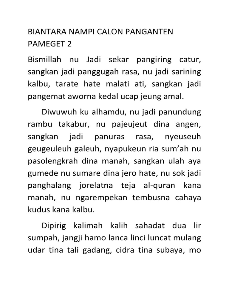 Biantara Nampi Calon Panganten Pameget 2