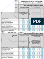 Registro de Matematica Competencia Gestiona Su Aprendizaje - III A