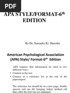apa format