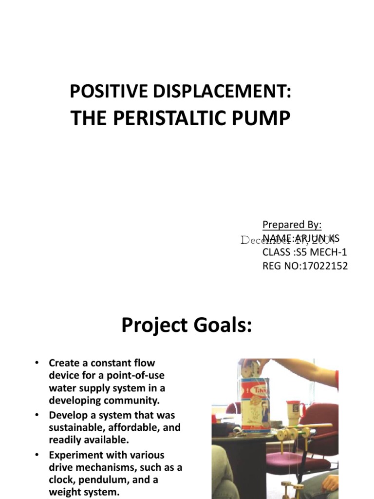 Positive Displacement The Peristaltic Pump PDF Pump Clock
