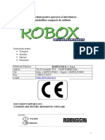 Manual - Operare Si Intretinere ROBOX Evolution - Rom