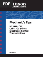 Allison HT HTB CLT CLBT Electronic Control Transmissions Tips Manual