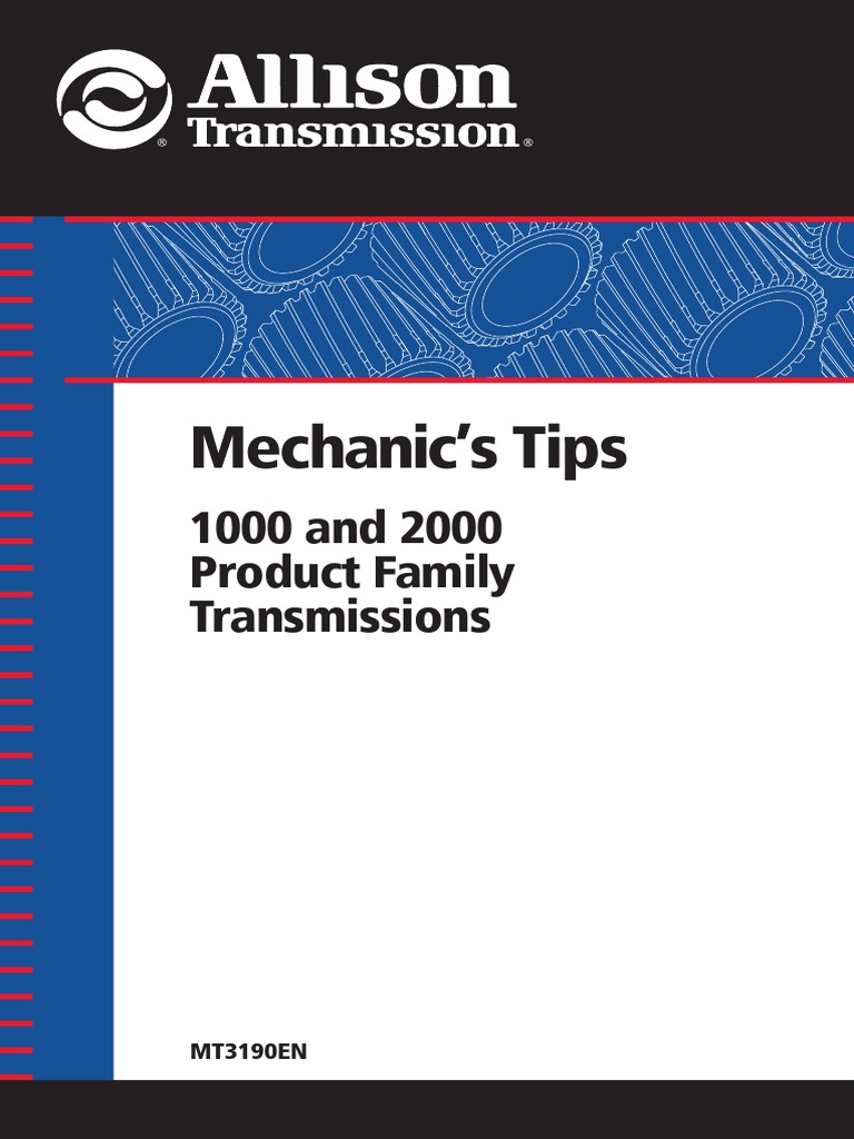 Allison 1000 2000 Tips - PDF 2 | PDF | Transmission (Mechanics) | Clutch