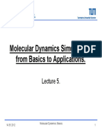 Molecular Dynamics Simulations: From Basics To Applications