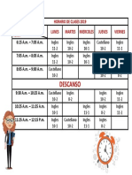 Horario de Clases Profesora Gilma 2019