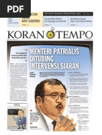 KoranTempo.22 Okt 2010 Email | PDF