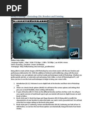 Kelbytraining Photoshop Cs6 Brushes And Painting Adobe