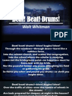 Beat! Beat! Drums!: Walt Whitman