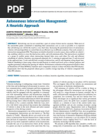 Heuristic Autonomous Intersection Management