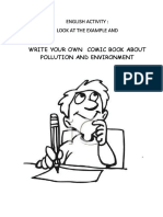 Write Your Own Comic Book About Pollution and Environment: English Activity: Look at The Example and
