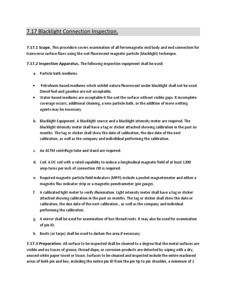 Blacklight Connection and Liquid Penetrant | PDF | Chemistry | Materials