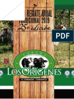 Catalogo Remate Anual Cabaña Los Orígenes 2019