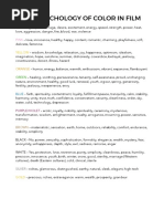 Color Psychology Reference Chart | PDF