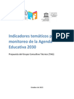 Indicadores tematicos en educacion para el monitoreo de la Agenda 2030