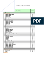 Daftar Bahan Dan Upah