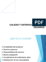 Calidad de Servicio y Satisfaccion de Usuario