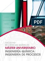 Máster Universitario: Ingeniería Química: Ingeniería de Procesos