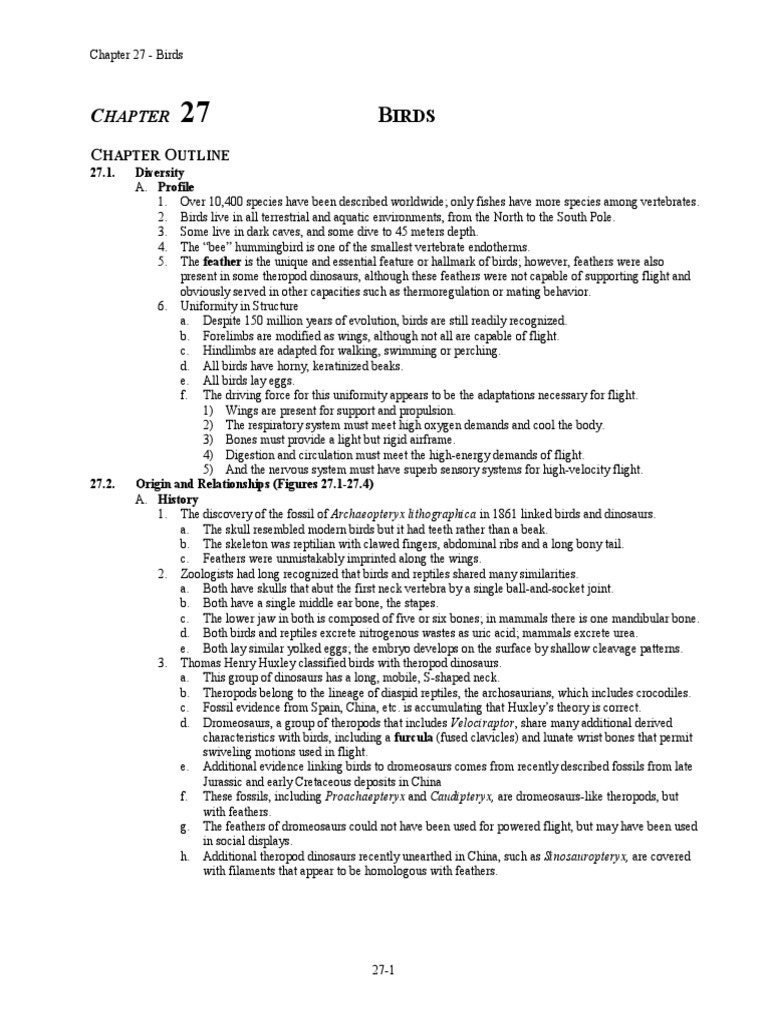 Adaptations of Birds for Flight | PDF | Feather | Birds