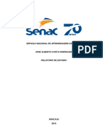 Relatório de estágio no SENAC 2016