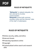 Rules of Netiquette