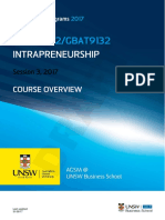 MBAX9132 Intrapreneurship Session 3 2017