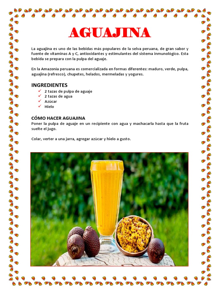 AGUAJINA | PDF | Bebida | Comida y bebida