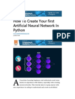 Create Your First Artificial Neural Network in Python