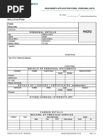 Navy Applicant Personal Statement Form | PDF