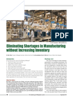 Eliminating Shortages in Manufacturing With TOC