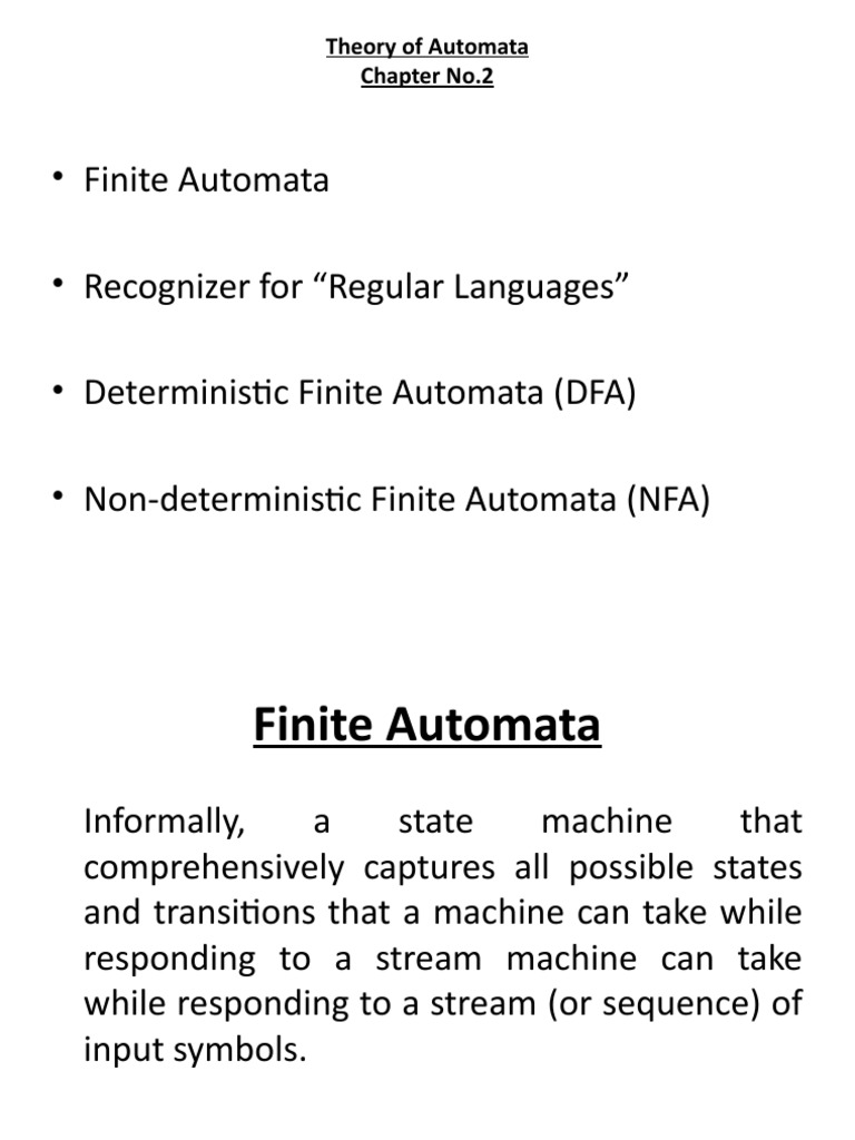 DFA vs NFA in Finite Automata | PDF | Theory Of Computation ...