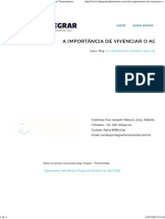 A Importância de Vivenciar o Aqui e Agora - Integrar Treinamentos