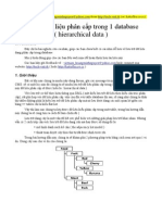 Lưu trữ dữ liệu phân cấp trong table Database ( hierarchical data in table database )